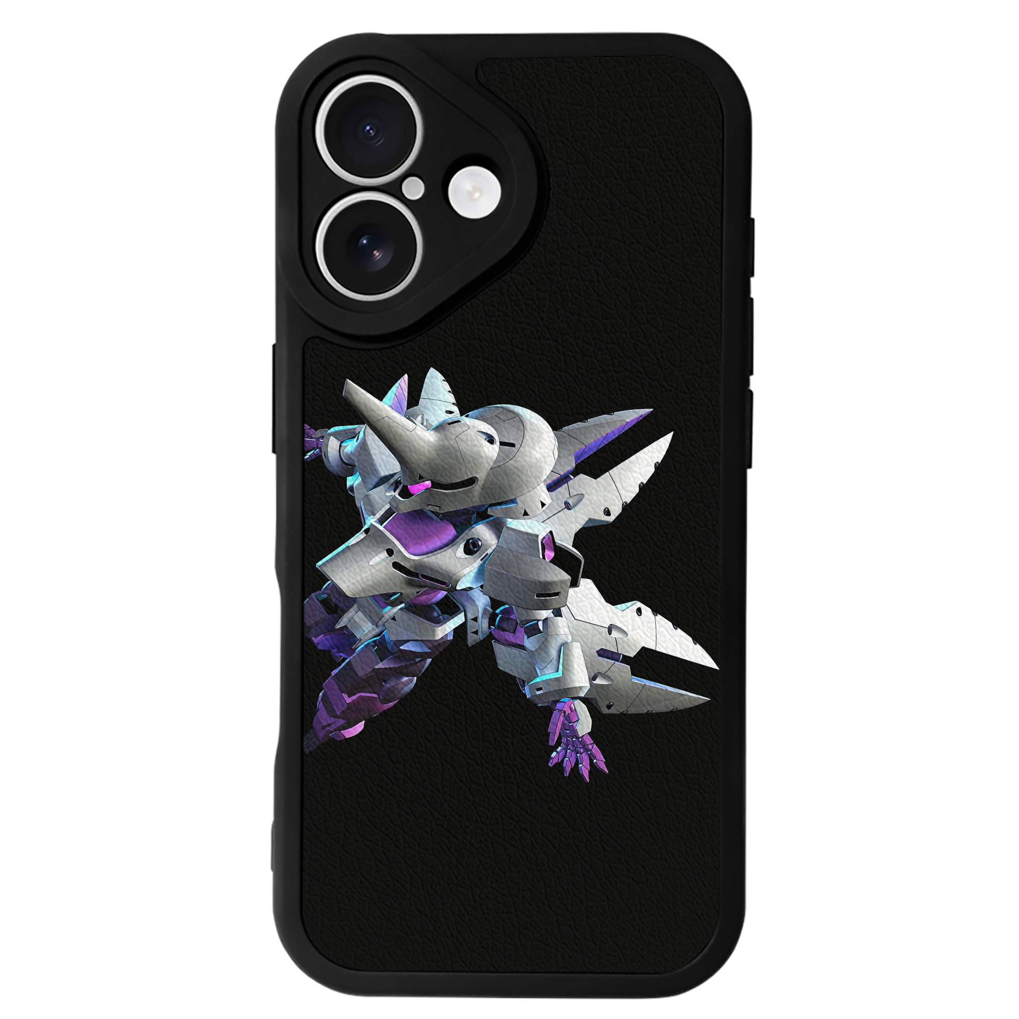 （画像用） 機動戦士ガンダム Mobile Suit Gundam 【iPhone 16シリーズ対応】シリコンスマホケース（レザー調） 材質：シリコン
